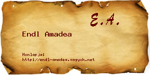 Endl Amadea névjegykártya